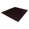 Angled black counter mat on plain background