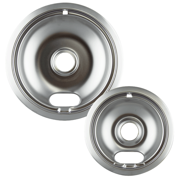 12782XCD5 Style A 2 Pack Heavy Duty Chrome Drip Bowls Range Kleen