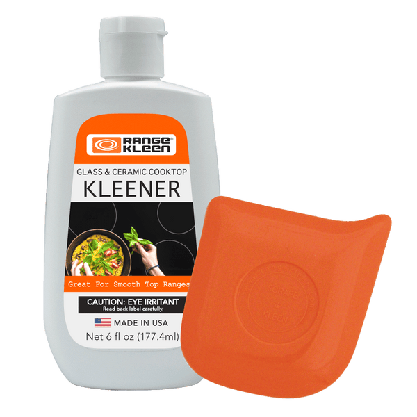 68188 6Ounce Glass and Ceramic Cooktop Cleaner with Scrape and Kleen Range Kleen