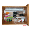 A12012W 2 Piece Expandable Drawer Organizers Range Kleen organized drawer after