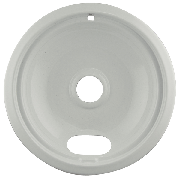 P102W Style A Large Heavy Duty White Porcelain Drip Bowl Range Kleen