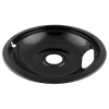 P102 Style A Large Heavy Duty Black Porcelain Drip Bowl Range Kleen