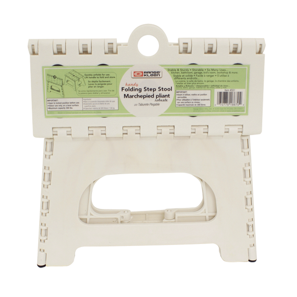 SS1W 1 Step Folding White Step Stool Range Kleen