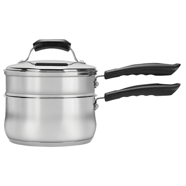 Mini Double Boiler with Glass Lid - 1.6 qt