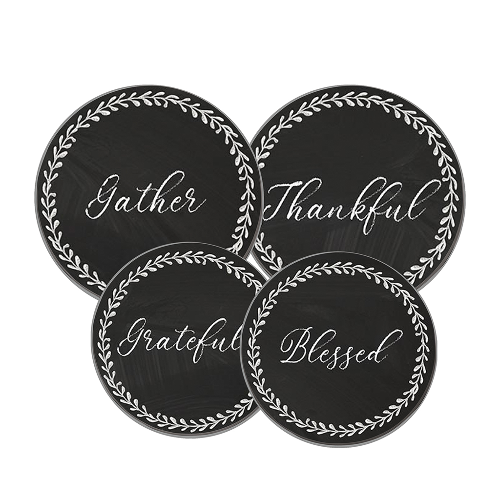 5110 4 Pack Round Gratitudes Burner Covers Range Kleen