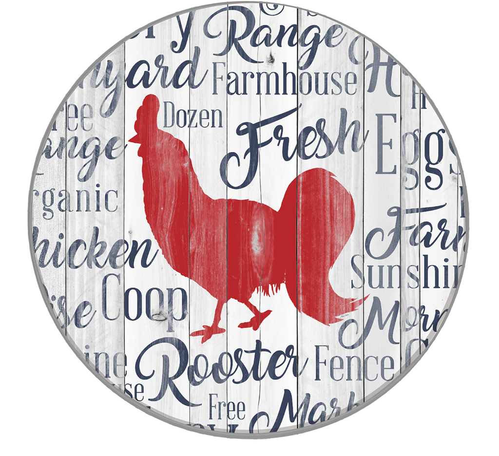 5111 4 Pack Round Farmhouse Rooster Burner Covers Range Kleen