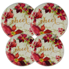 5120 4 Pack Round Winter Rose by Lane Loretta courtesy of SunDance Graphics