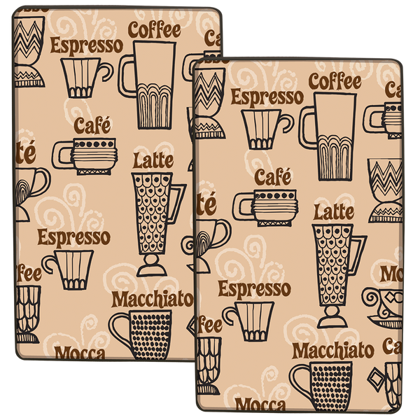 5533 2 Pack Rectangle Burner Covers Coffee Time by Luis Fitch