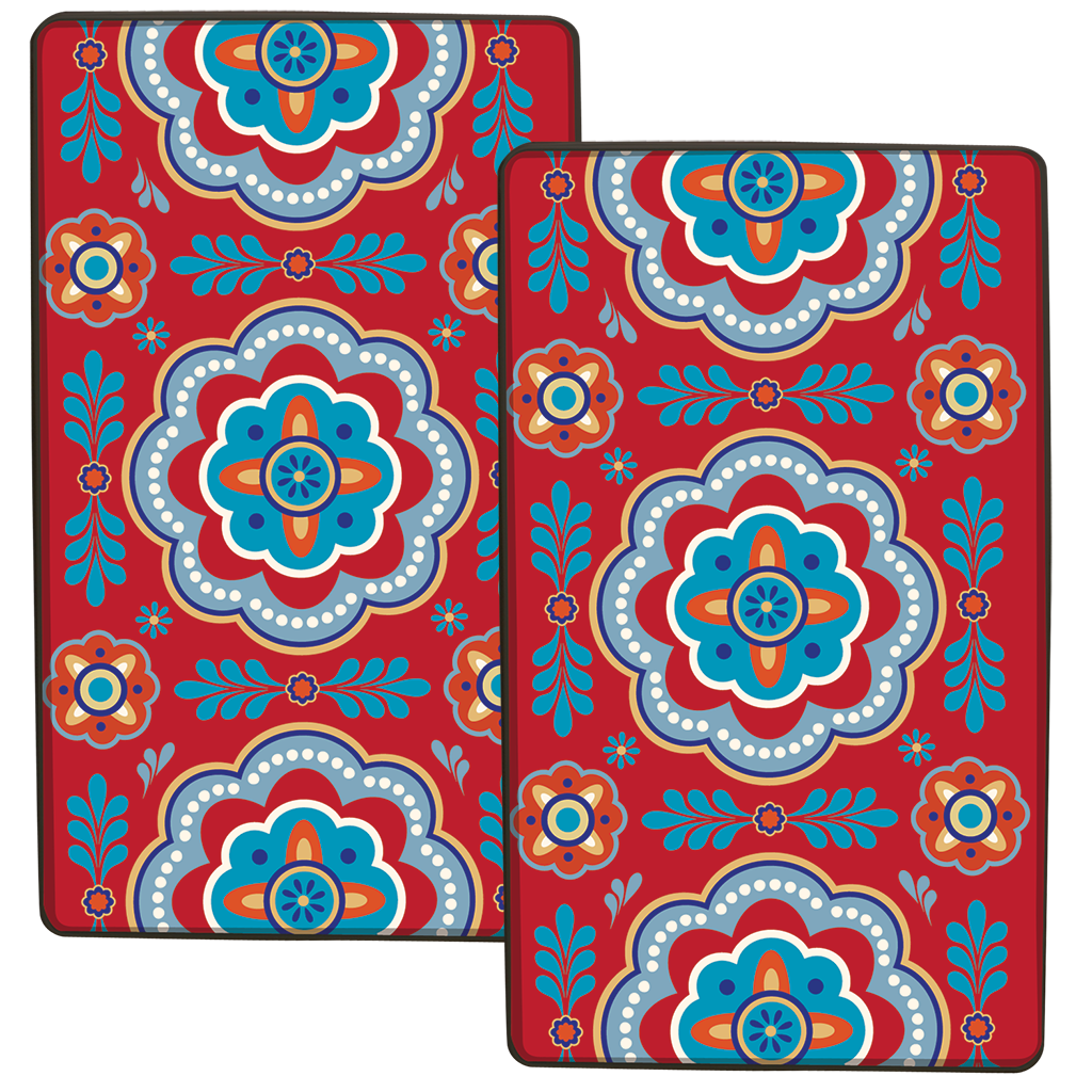 5534 2 Pack Rectangle Talavera GAS Stove Burner Covers by Bense Garza