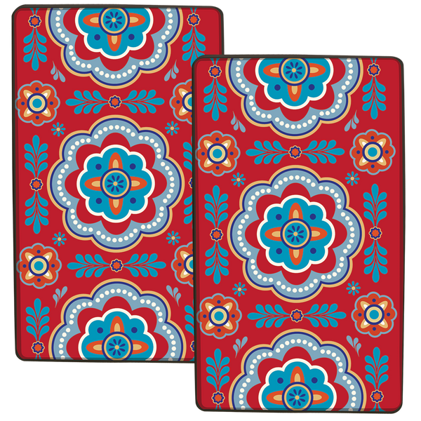 5534 2 Pack Rectangle Talavera Gas Stove Burner Covers by Bense Garza
