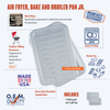 BP106XW 2-Piece White Porcelain Air Fry Bake and Broil Pan Junior Range Kleen