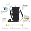 GC3 Range Kleen Golfing Caddy Tote and Beverage Holder - Brown LAST CHANCE