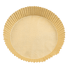 R51AF1ORDX3 8 Inch Round Unbleached Disposable Parchment Air Fry Liner 30 Pack