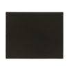 Black counter mat on white background 
