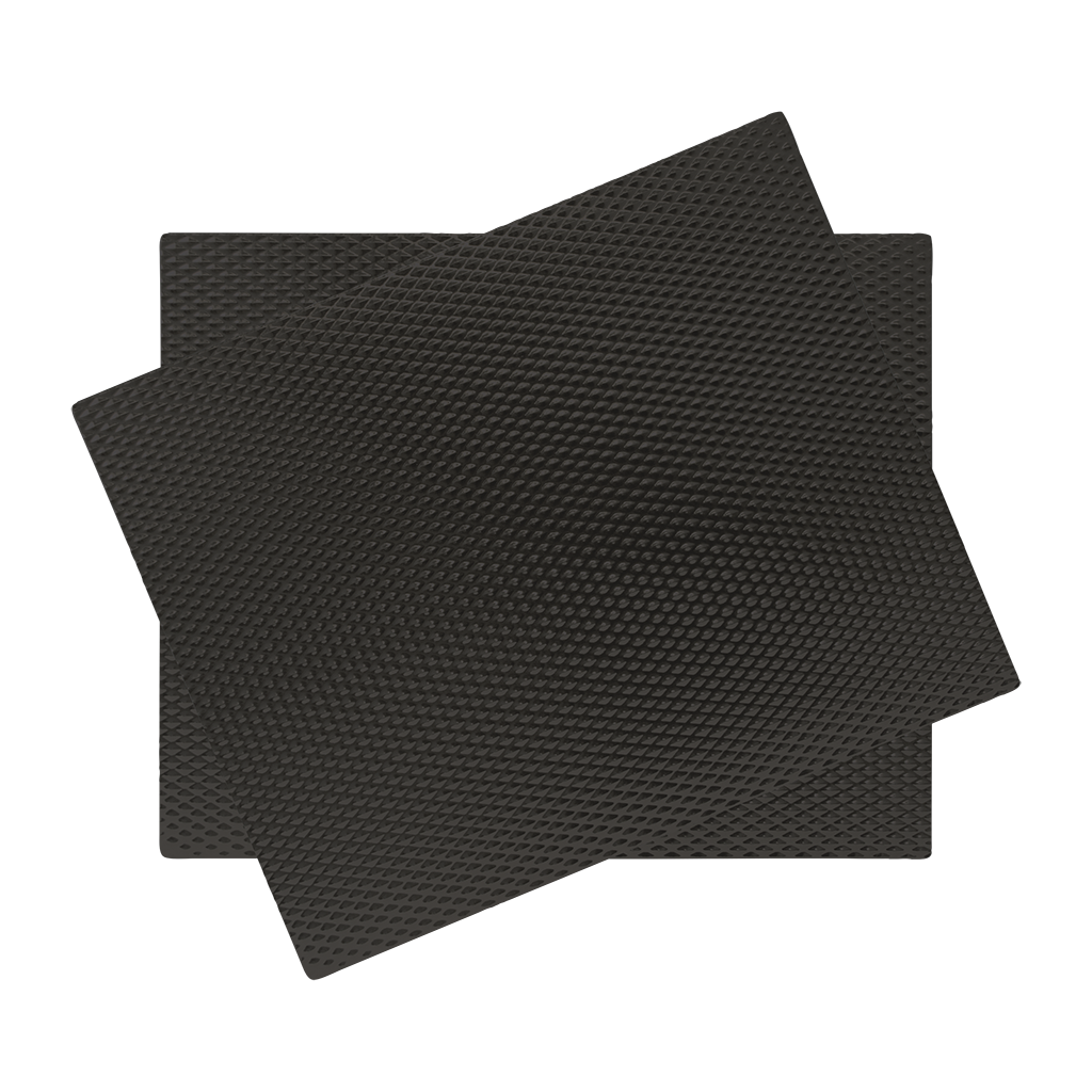 SM1417BLWRX2 2-Pack Black Matte Nonslip Counter Mat 14 x 17-Inches