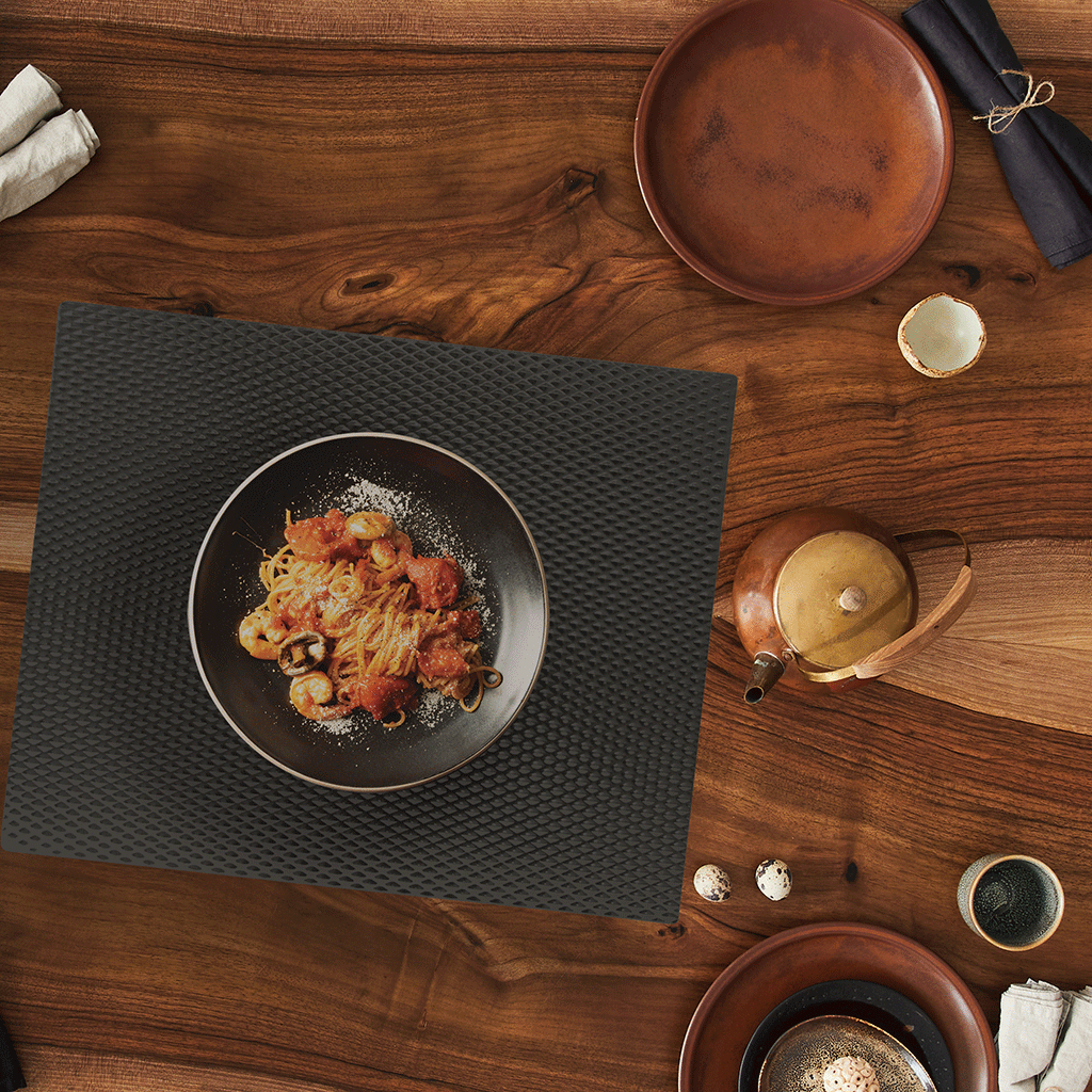 SM1720BLWR Black Matte Nonslip Counter Mat 17 x 20-Inches