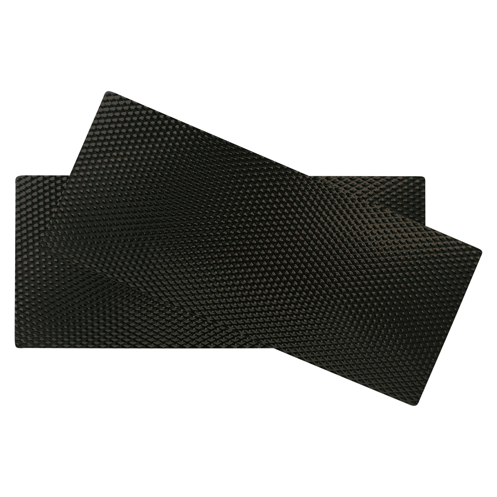 SM820BLWRX2 2-Pack Black Matte Nonslip Counter Mat 8.5 x 20-Inches