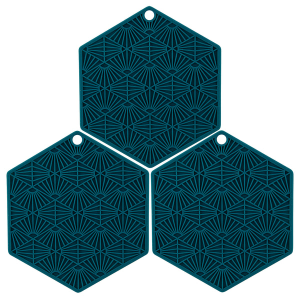 TD112AX3 3-Pack Silicone 3 in 1 Tool in Sea Green by Taste of Home