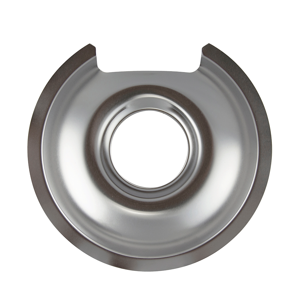 Range Kleen 6 and 8 Chrome Drip Pans - 2 pack