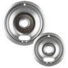 12782XCD5 Style A 2 Pack Heavy Duty Chrome Drip Bowls Range Kleen