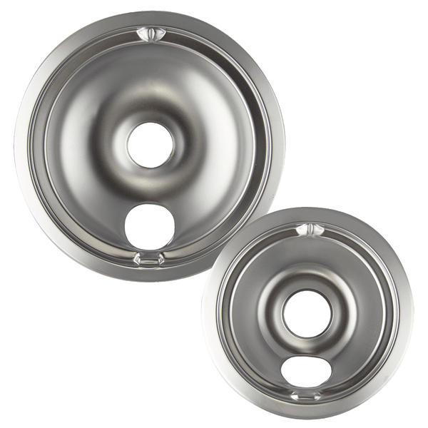 139402XCD5 Style B 2 Pack Heavy Duty Chrome Drip Bowls