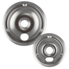 179802XCD5 Style C 2 Pack Heavy Duty Chrome Drip Bowls Range Kleen