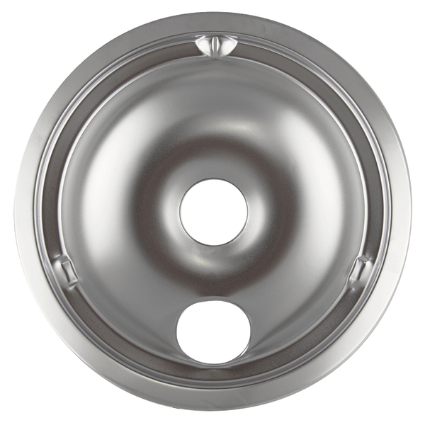 180A Style C Large Heavy Duty Chrome Drip Bowl with Step Down Range Kleen