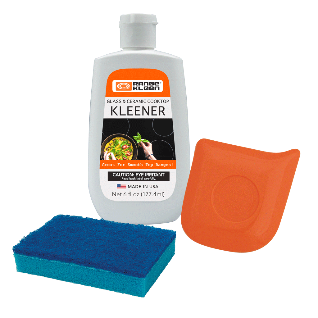 50004 3-Piece Glass and Ceramic Range Cleaning Kit Range Kleen – RangeKleen