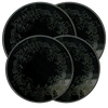 5056 Ivy Embossed Black 4 Pack Licensed Round Burner Cover Set by Joanne Fink