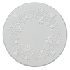5057 Ivy Embossed White 4 Pack Round Burner Cover Set Licensed Designs by Joanne Fink-Zenspirations