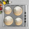 5099 Ivy Embossed Copper 4 Pack Round Burner Cover Set Licensed designs by Joanne Fink-Zenspirations