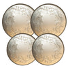 5099 Ivy Embossed Copper 4 Pack Round Burner Cover Set Licensed designs by Joanne Fink-Zenspirations