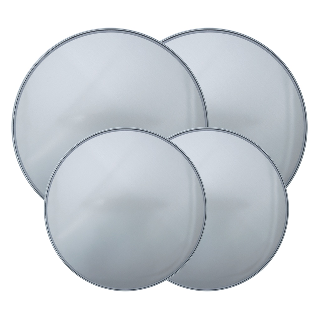 5103 4 Pack Round Silver Burner Cover Set Range Kleen