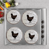 5106 4 Pack Farm Fresh Licensed Round Burner Covers by Andi Metz courtesy of SunDance Graphics