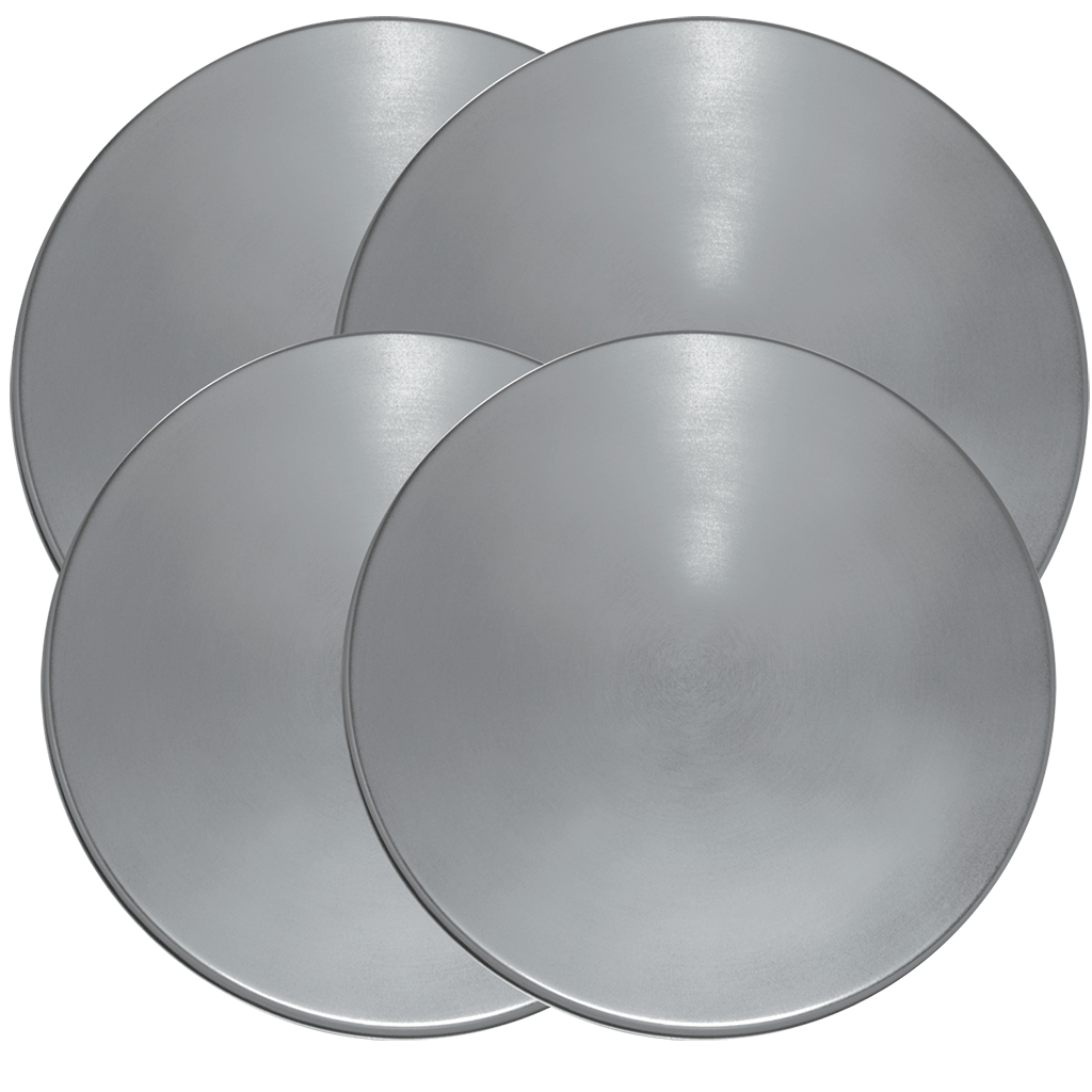 550-4 4 Pack Stainless Steel Round Burner Cover Range Kleen