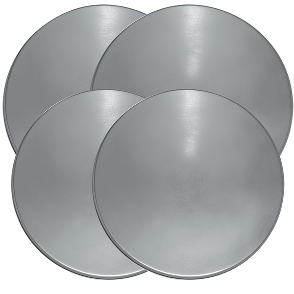 550-4 4 Pack Stainless Steel Round Burner Cover Range Kleen