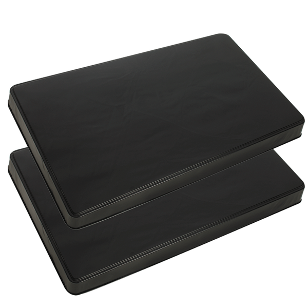 572 2 Pack Black Rectangle Burner Kovers by Range Kleen