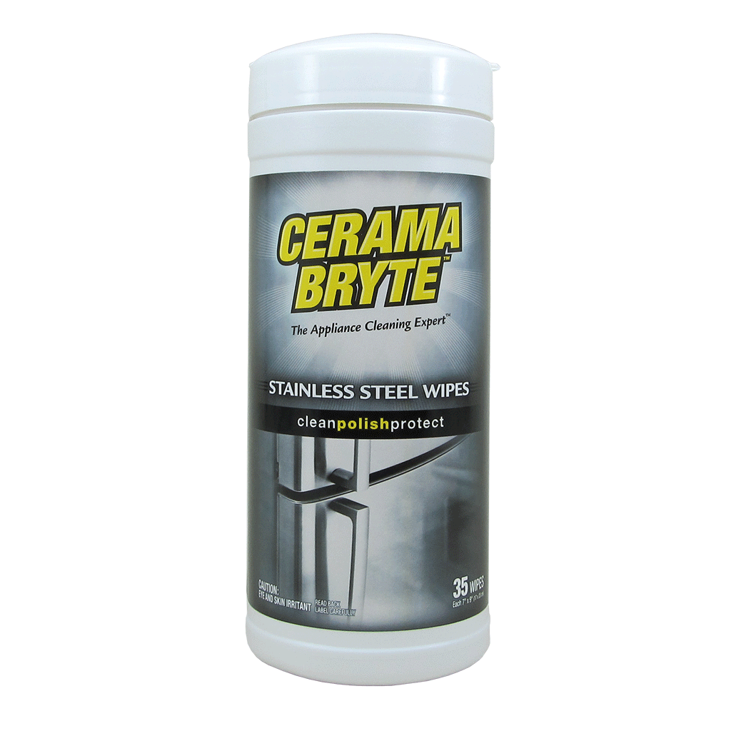 716R CeramaBryte 35 Count Stainless Steel Cleaning Wipes