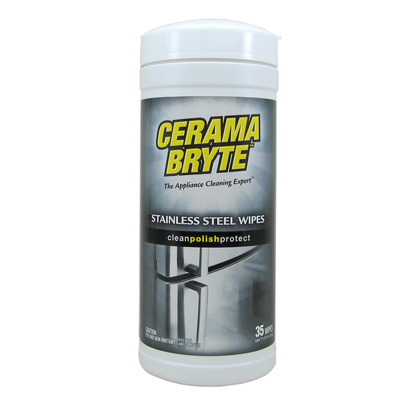 716R CeramaBryte 35 Count Stainless Steel Cleaning Wipes