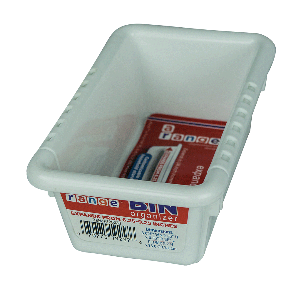 A13033S Expandable Bin Organizer  3 x 6-9 inches Range Kleen closed