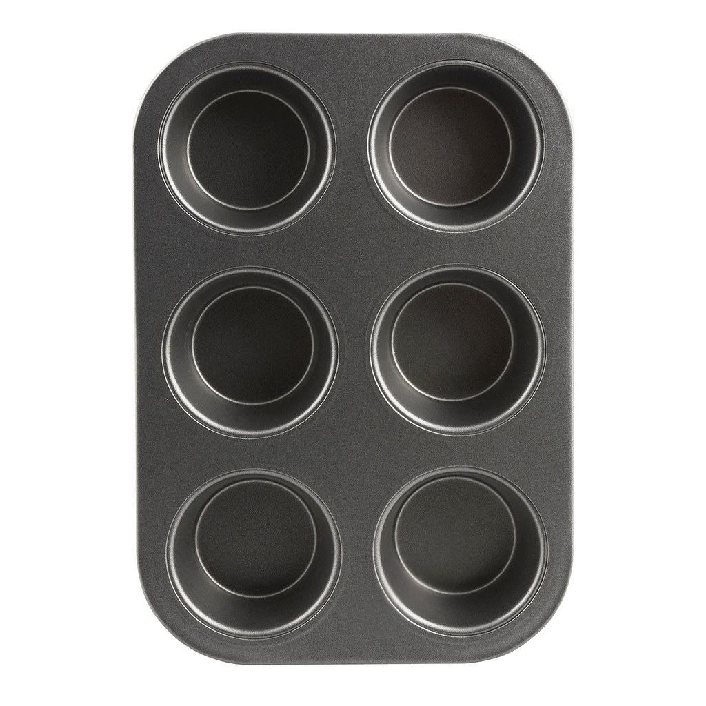 B13M6 Non-Stick 6 Cup Muffin and Cupcake Pan Range Kleen