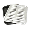BP100 2 Piece Air Fry Bake and Broil Pan with Chrome Grill