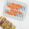 BP102XW 2 Piece White Porcelain Air Fry Bake and Broiler Pan