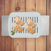 BP102XW 2 Piece White Porcelain Air Fry Bake and Broiler Pan