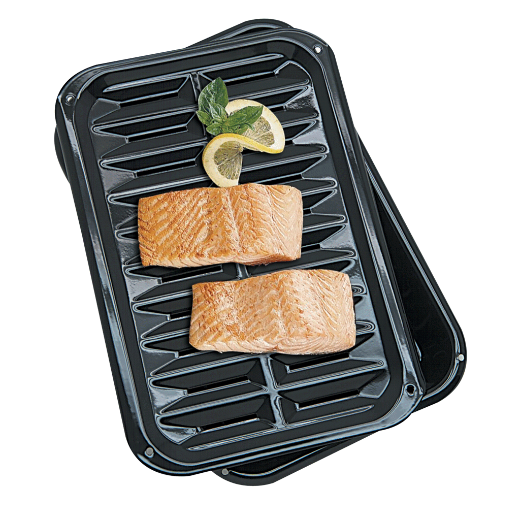 Range Kleen Porcelain Broiler Pan and Grill 8.625 in. W X 13 in. L - Ace  Hardware