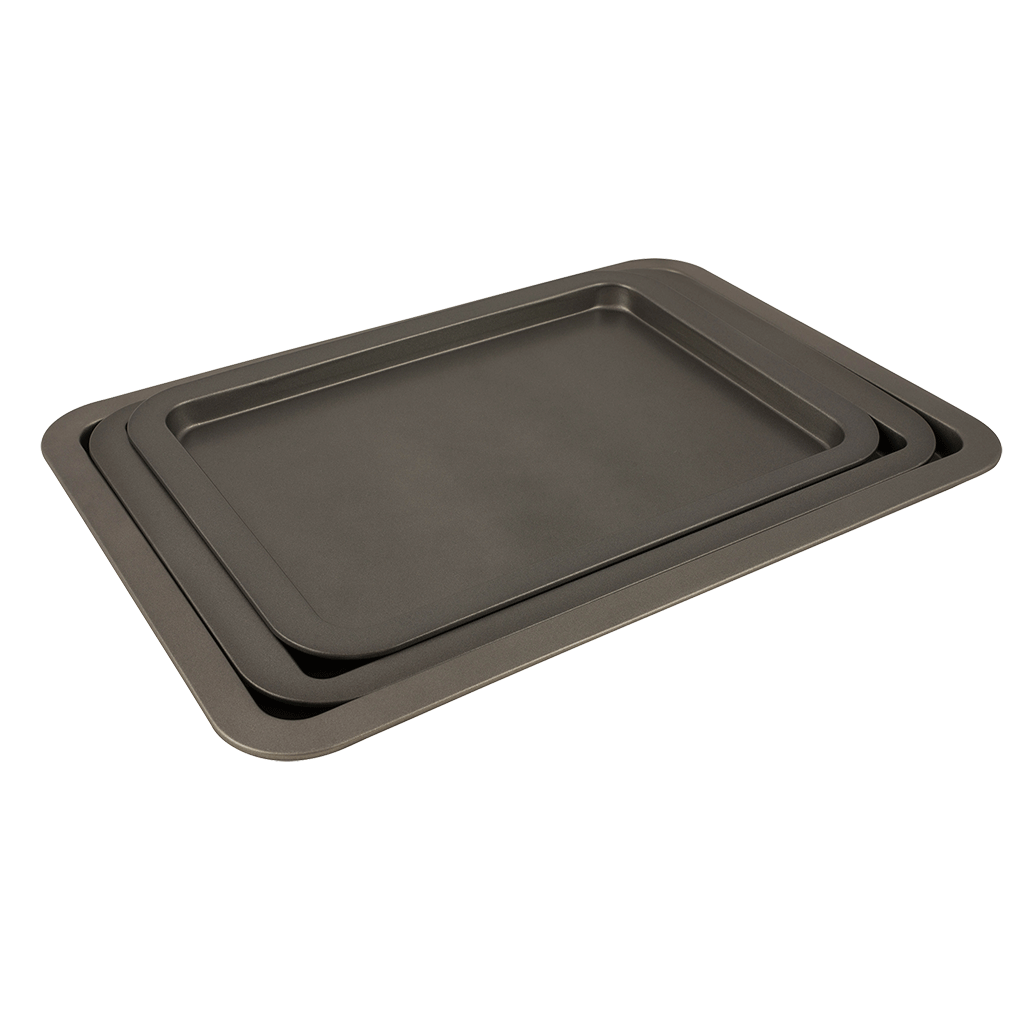 BW6 NonStick 3 Piece Cookie Sheet Set Range Kleen