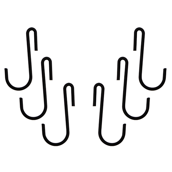 C31 6 Piece Black Enamel Pot Rack Hooks Range Kleen