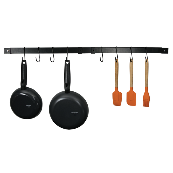 CW6011 Black Enameled Expanding Pot Rack Bar Range Kleen