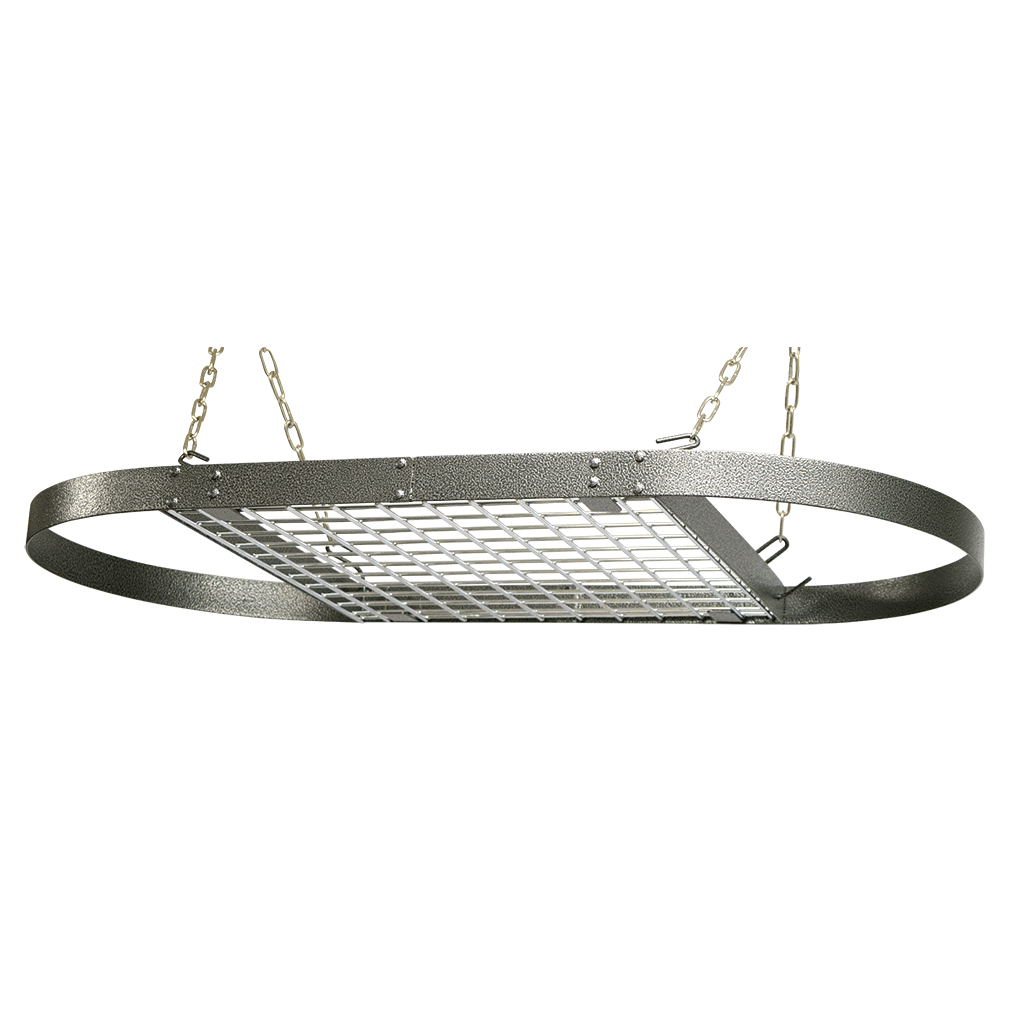 Stainless steel hanging on sale pot rack