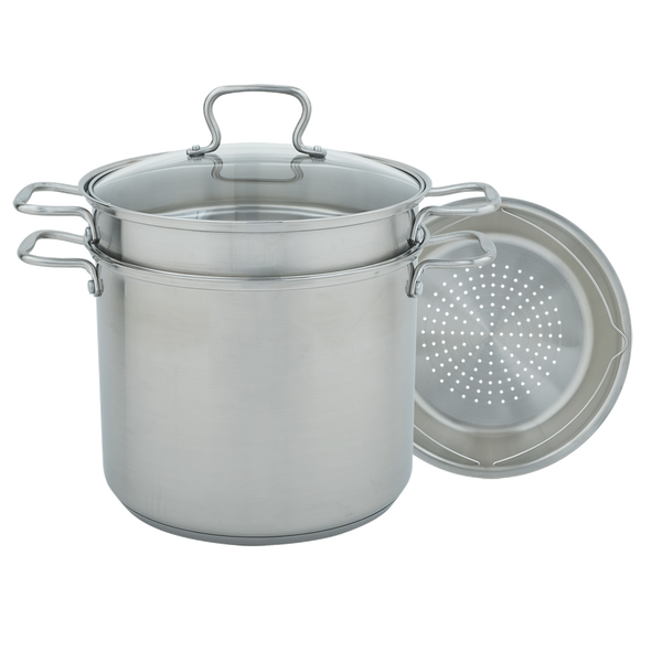 CW7102 Specialty 12 Quart Multi Cooker with Steamer and Pasta Insert Range Kleen